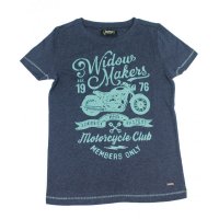 Colorado Denim boys Motorrad T-Shirt mood indigo melange