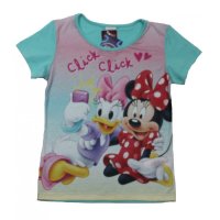 Disney Minnie Mouse T-Shirt Top m Fotodruck grün
