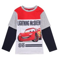 Disney cars Langarmshirt Lightning McQueen 95 rot weiß grau