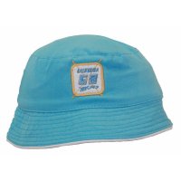 Fiebig Fischerhut Hut mit Emblem hellblau