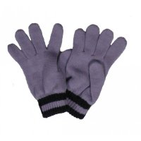 Fiebig Mädchen Handschuhe in Strick Fingerhandschuhe violett
