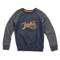 Jake Fischer Sweatshirt Pullover Katari dudes navy melange