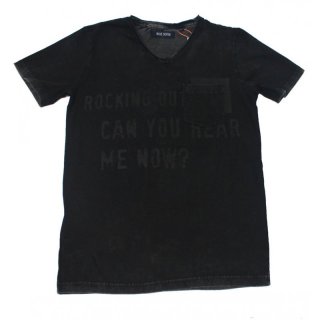 Blue Seven Jungen T-Shirt V-Ausschnitt washed black
