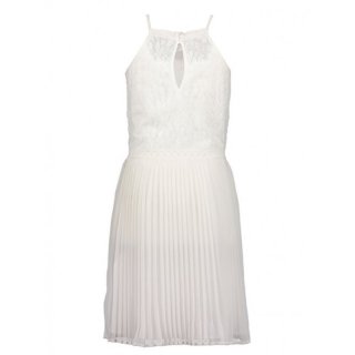 Blue Seven Mädchen Trägerkleid Kleid mit Spitze Sommerkleid weiß