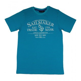 Blue Seven Jungen T-Shirt türkis gestreift