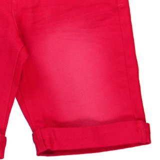 Boboli Bermuda Shorts denim zum krempeln rot