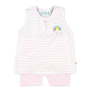 Feetje Baby Mädchen Set Tunika T-Shirt Shorts kurze Hose light pink