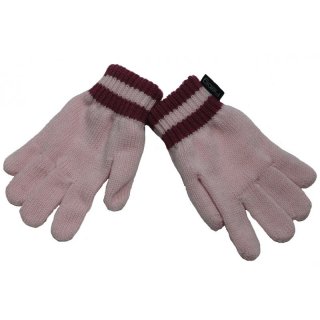 Fiebig Mädchen Handschuhe in Strick Fingerhandschuhe hellrosa