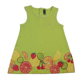 Losan Mädchen Trägerkleid Kleid Früchte verde lima hellgrün