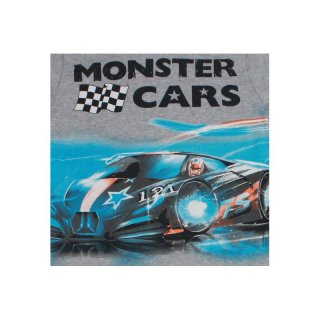 Monster cars Pyjama Schlafanzug lang grau blau
