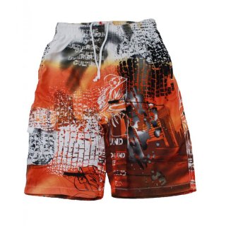 Nickel Sportswear Bermuda Shorts Boardshorts mit Tasche orange