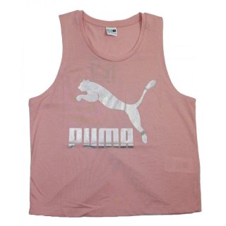PUMA Mädchen Classics Tank Top T-Shirt Wickeloptik peach beige