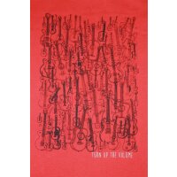 Jean Bourget Jungen Gitarren T-Shirt rouge red