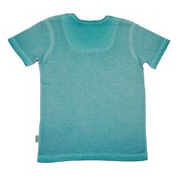 Kanz T-Shirt Cowboy Stiefel Summer Western aqua sky