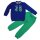 Kanz Basic Jogginganzug Sweatjacke Jogginghose true blue green