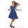 CFL festliches Volant Kleid marine