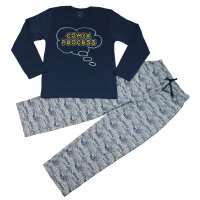 Cocuy Jungen Schlafanzug Pyjama lang blau