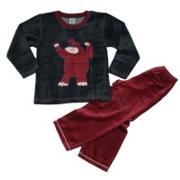 Cocuy Jungen Velours Schlafanzug Pyjama lang Gorilla