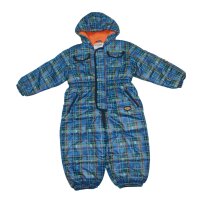 Outburst Jungen Schneeanzug kariert blau