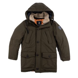 Jake Fischer Parka Parker Winterjacke pinetree grün