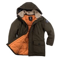Jake Fischer Parka Parker Winterjacke pinetree grün