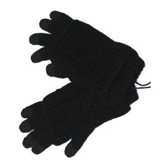 Colorado girls Handschuhe Strick Stulpen Yamila 2in1 black