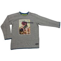Kanz Dinomania Langarmshirt Dinos in space grau