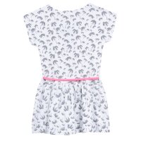 Kleid 3 Pommes Kleid Palmen weiß