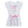 Kleid 3 Pommes Kleid Palmen weiß