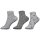 Ysabel Mora 3er Pack Mädchen Sneaker Strümpfe Socken weiß grau
