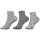 Ysabel Mora 3er Pack Mädchen Sneaker Strümpfe Socken (32187) weiß grau Gr. 23/25