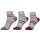 Ysabel Mora 3er Pack Mädchen Sneaker Strümpfe Socken weiß Pünktchen