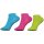 Ysabel Mora 3er Pack Mädchen Sneaker Strümpfe Socken atmungsaktiv bunt