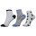Ysabel Mora 3er Pack Jungen Sneaker Strümpfe Socken weiß blau schwarz