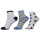 Ysabel Mora 3er Pack Jungen Sneaker Strümpfe Socken (42157) weiß blau schwarz Gr. 23/25