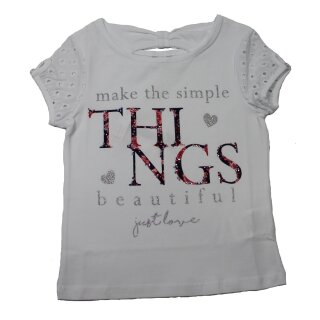 Sarabanda Mädchen T-Shirt mit Silberdruck und Strass