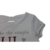 Sarabanda Mädchen T-Shirt mit Silberdruck und Strass
