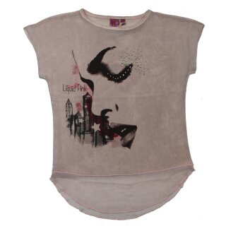 Million X girls T-Shirt mit Gesicht Face silk rose