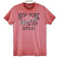 Blue Seven Herren T-Shirt New York cranberry