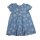 Pezzo Doro Kleid Pusteblumen Rock hinten ausgestellt hellblau