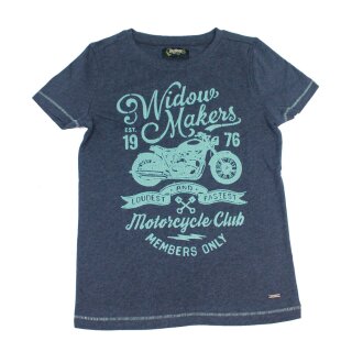 Colorado Denim boys Motorrad T-Shirt mood indigo melange