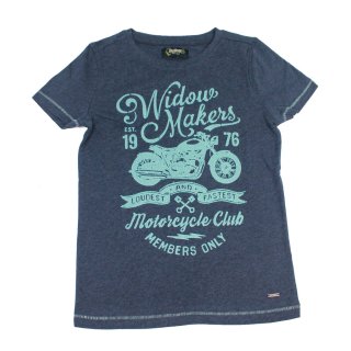 Colorado Denim boys Motorrad T-Shirt (13420) mood indigo melange Gr. 146/152