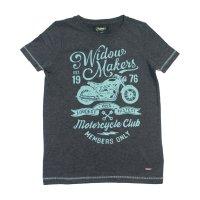 Colorado Denim boys Motorrad T-Shirt anthrazit melange