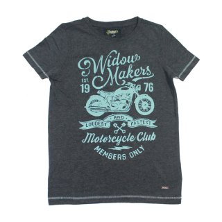 Colorado Denim boys Motorrad T-Shirt (13420) anthrazit melange Gr. 146/152