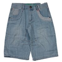 BÒBOLI Shorts Bermuda kurze Hose denim bleach