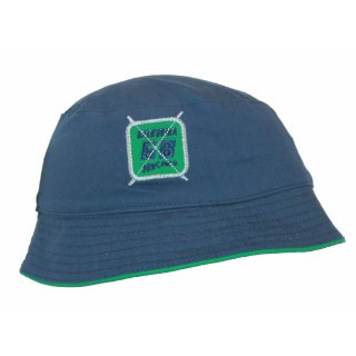 Fiebig Fischerhut Hut mit Emblem dunkelblau