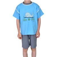 Wörner Jungen Shorty kurzer Schlafanzug Wal Sea life...