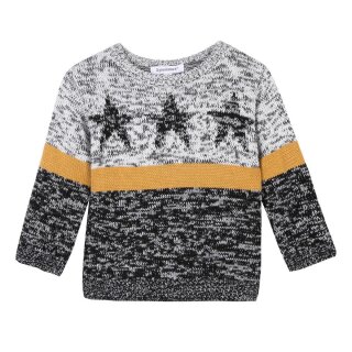 Pullover Strickpullover 3 Pommes Baby Jungen Grau Anthrazit
