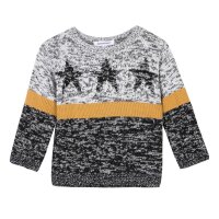 Pullover Strickpullover 3 Pommes Baby Jungen Grau Anthrazit