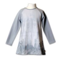 Pezzo Doro Kleid Sweatkleid Skyline New York silver